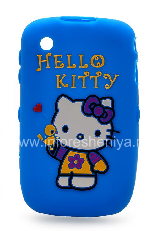 Photogallery for 硅胶套“凯蒂猫”，以BlackBerry 8520 / 9300曲线, 蓝 product