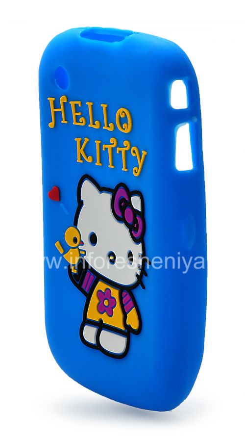 Photogallery for 硅胶套“凯蒂猫”，以BlackBerry 8520 / 9300曲线, 蓝 product