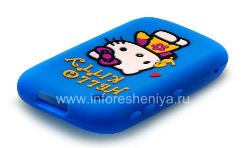 Photogallery for 硅胶套“凯蒂猫”，以BlackBerry 8520 / 9300曲线, 蓝 product