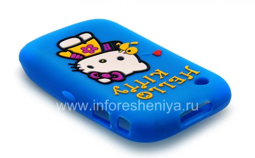 Photogallery for 硅胶套“凯蒂猫”，以BlackBerry 8520 / 9300曲线, 蓝 product