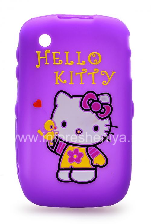 Photogallery for 硅胶套“凯蒂猫”，以BlackBerry 8520 / 9300曲线, 紫丁香 product