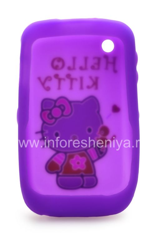 Photogallery for 硅胶套“凯蒂猫”，以BlackBerry 8520 / 9300曲线, 紫丁香 product