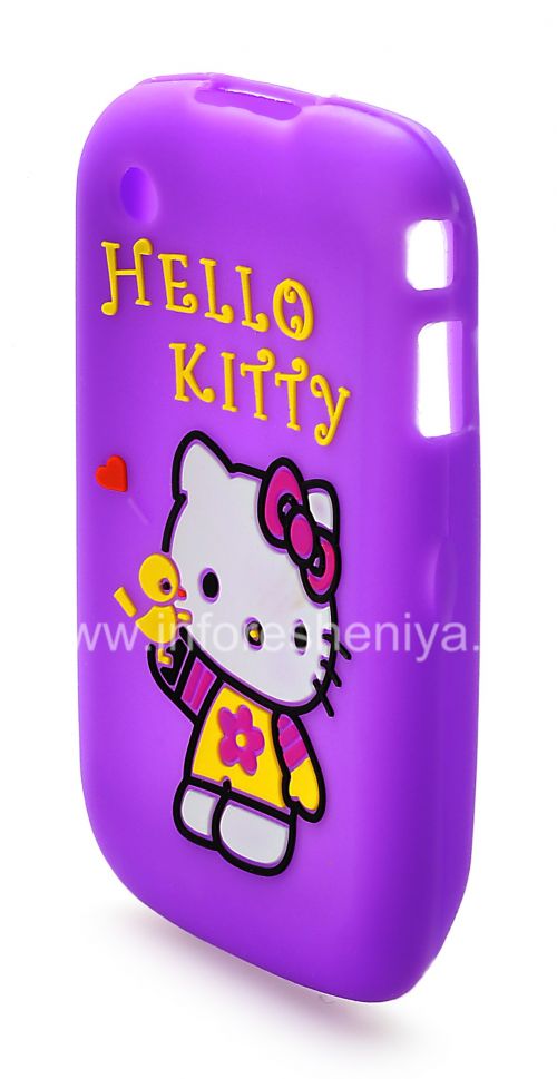 Photogallery for 硅胶套“凯蒂猫”，以BlackBerry 8520 / 9300曲线, 紫丁香 product