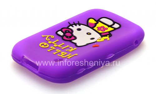 Photogallery for 硅胶套“凯蒂猫”，以BlackBerry 8520 / 9300曲线, 紫丁香 product