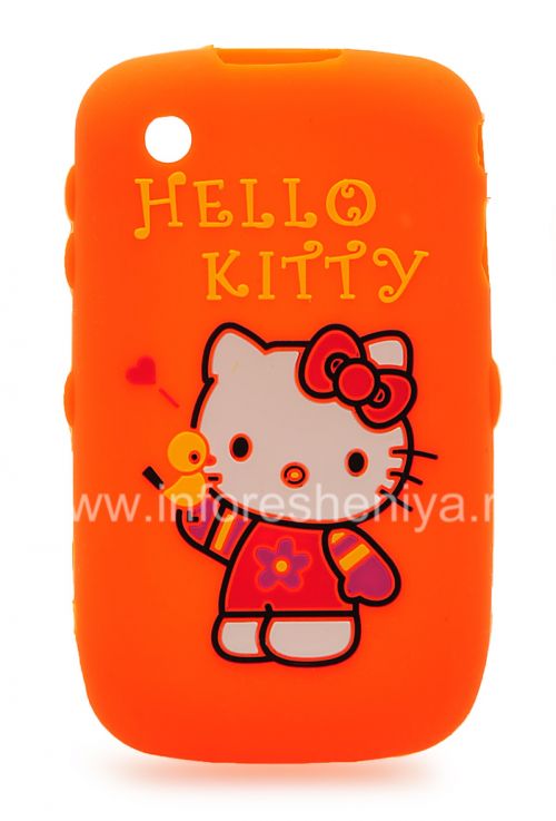 Photogallery for 硅胶套“凯蒂猫”，以BlackBerry 8520 / 9300曲线, 橙 product