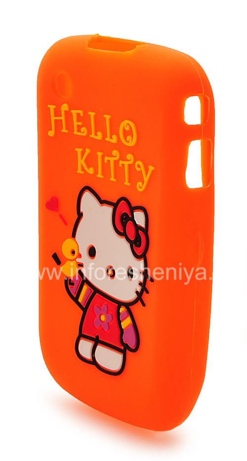 Photogallery for 硅胶套“凯蒂猫”，以BlackBerry 8520 / 9300曲线, 橙 product