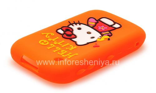 Photogallery for 硅胶套“凯蒂猫”，以BlackBerry 8520 / 9300曲线, 橙 product