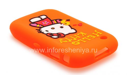 Photogallery for 硅胶套“凯蒂猫”，以BlackBerry 8520 / 9300曲线, 橙 product