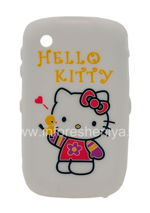 Photogallery for 硅胶套“凯蒂猫”，以BlackBerry 8520 / 9300曲线, 白 product