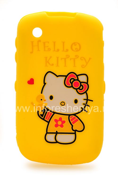Photogallery for 硅胶套“凯蒂猫”，以BlackBerry 8520 / 9300曲线, 黄 product