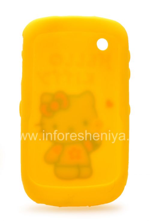 Photogallery for 硅胶套“凯蒂猫”，以BlackBerry 8520 / 9300曲线, 黄 product