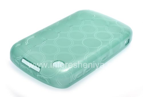 Photogallery for Silicone Case dikemas dengan pola &quot;Rings&quot; untuk BlackBerry 8520 / 9300 Curve, biru product