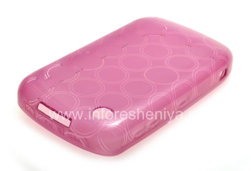 Photogallery for Silicone Case dikemas dengan pola &quot;Rings&quot; untuk BlackBerry 8520 / 9300 Curve, ungu product