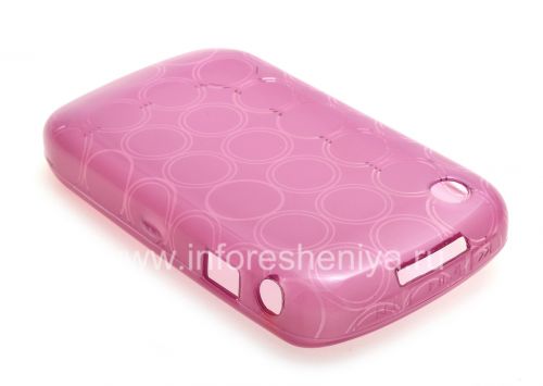 Photogallery for Silicone Case dikemas dengan pola &quot;Rings&quot; untuk BlackBerry 8520 / 9300 Curve, ungu product
