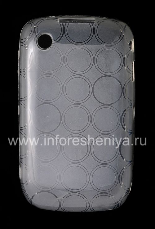 Photogallery for Silicone Case dikemas dengan pola &quot;Rings&quot; untuk BlackBerry 8520 / 9300 Curve, putih product