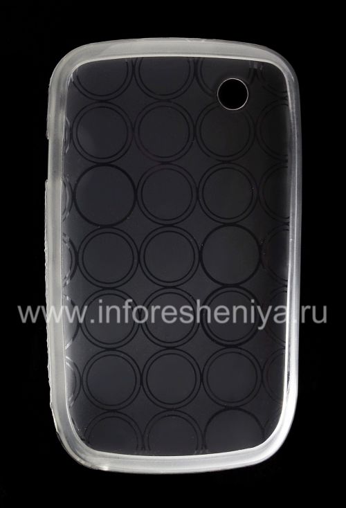 Photogallery for Silicone Case dikemas dengan pola &quot;Rings&quot; untuk BlackBerry 8520 / 9300 Curve, putih product