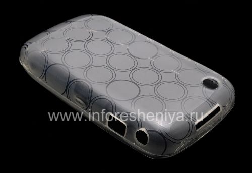 Photogallery for Silicone Case dikemas dengan pola &quot;Rings&quot; untuk BlackBerry 8520 / 9300 Curve, putih product