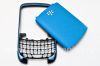 Photo 1 — Farbkörper (in zwei Teilen) für Blackberry 9300 Curve 3G, Stirnband Blau metallic, blau Deckel