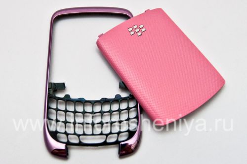 Photogallery for Farbkörper (in zwei Teilen) für Blackberry 9300 Curve 3G, Stirnband pink metallic rosa Mütze product