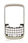 Photo 11 — Farbkörper (in zwei Teilen) für Blackberry 9300 Curve 3G, Lünette metallischem Silber Abdeckung