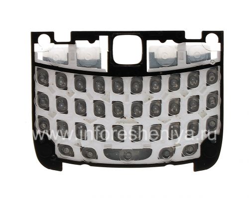 Photogallery for The original English keyboard with a substrate for the BlackBerry 9300 Curve 3G, The black product