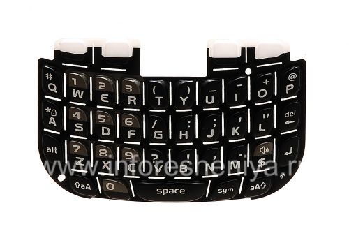 Photogallery for The original English keyboard with a substrate for the BlackBerry 9300 Curve 3G, The black product