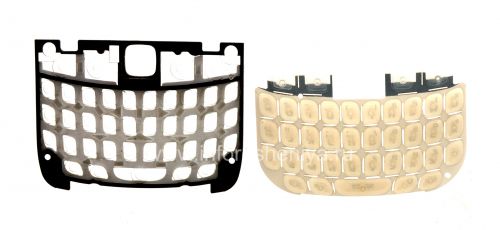 Photogallery for The original English keyboard with a substrate for the BlackBerry 9300 Curve 3G, White product