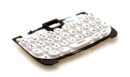Photogallery for The original English keyboard with a substrate for the BlackBerry 9300 Curve 3G, White product