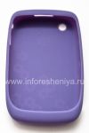 Photo 2 — Funda de silicona original para BlackBerry Curve 8520/9300, Lila patrón "Honeycomb" (lavanda en relieve)