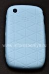 Photo 1 — Funda de silicona original para BlackBerry Curve 8520/9300, Azul-gris con un relieve "copos de nieve» (Frost en relieve)