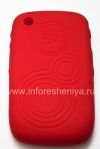 Photo 1 — Funda de silicona original para BlackBerry Curve 8520/9300, Red modelada "Círculos» (Coral en relieve)