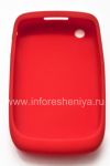 Photo 2 — Funda de silicona original para BlackBerry Curve 8520/9300, Red modelada "Círculos» (Coral en relieve)