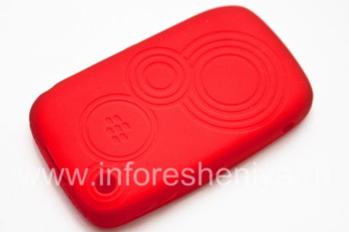 Photogallery for Original Silicone Case for BlackBerry 8520 / 9300 Curve, Red impumuzo &quot;Imibuthano» (Coral Embossed) product