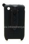 Photo 1 — Perusahaan plastik penutup-sarung Cellet Elite Ruberized Holster untuk BlackBerry 8520 / 9300 Curve, hitam