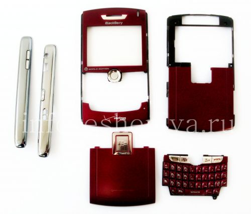 Photogallery for BlackBerry 8800 / 8830分の8820のためのオリジナルケース, 暗赤色 product
