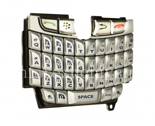 Photogallery for ब्लैकबेरी 8800/8820/8830 के लिए मूल अंग्रेजी कीबोर्ड, चांदी product