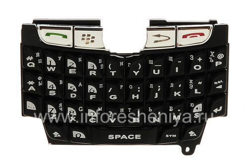Photogallery for ब्लैकबेरी 8800 के लिए रूसी कीबोर्ड (उत्कीर्णन), काला product