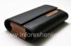 Photo 5 — मूल चमड़े के मामले बैग चमड़े ब्लैकबेरी के लिए फोलियो, काला / भूरे रंग (काला डब्ल्यू / ब्राउन एक्सेंट)