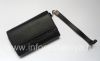 Photo 11 — Original-Leder Tasche Lederhülle für Blackberry, Schwarz / Schwarz (Black w / Black Accent)