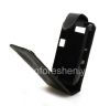 Photo 5 — Housse en cuir avec couvercle à ouverture verticale pour BlackBerry Curve 8900, Noir avec coutures brun