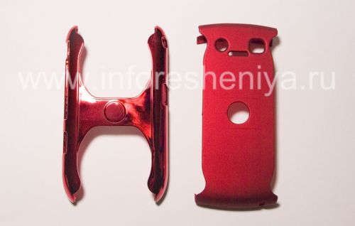 Photogallery for Plástico Caso &quot;Chrome&quot; para 8900 Curve, Rojo product