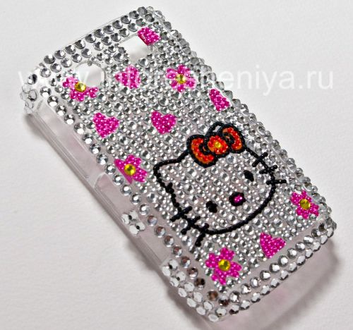 Photogallery for Plastik tas-cover dengan rhinestones untuk BlackBerry 8900 Curve, Serangkaian &quot;Hello Kitty&quot; product