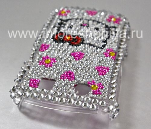 Photogallery for Plastik tas-cover dengan rhinestones untuk BlackBerry 8900 Curve, Serangkaian &quot;Hello Kitty&quot; product