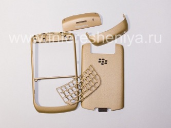 Colour housing for BlackBerry Curve 8900, Gold Brushed