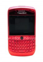 BlackBerryの曲線8900用のカラーハウジング, レッドクローム