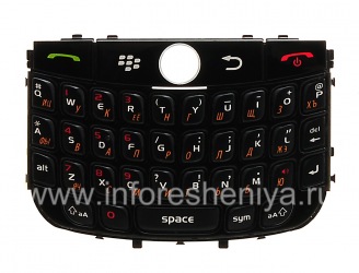 Keyboard Rusia BlackBerry 8900 Curve, hitam