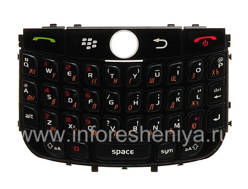Photogallery for Keyboard Rusia BlackBerry 8900 Curve, hitam product