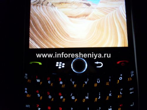 Photogallery for Keyboard Rusia BlackBerry 8900 Curve, hitam product