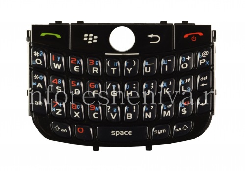 Photogallery for ikhibhodi Russian BlackBerry 8900 Ijika (umbhalo), black product