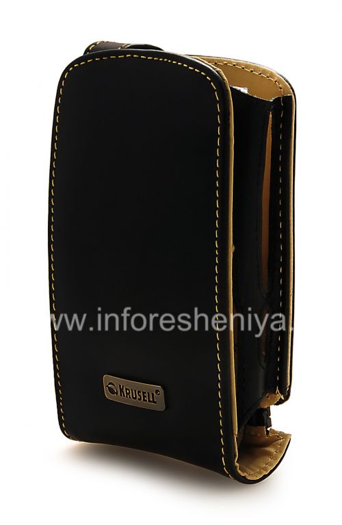 Photogallery for BlackBerry 8900 কার্ভ জন্য স্বাক্ষর চামড়া কেস Krusell কক্ষপথ ফ্লেক্স Multidapt চামড়া কেস, কালো product